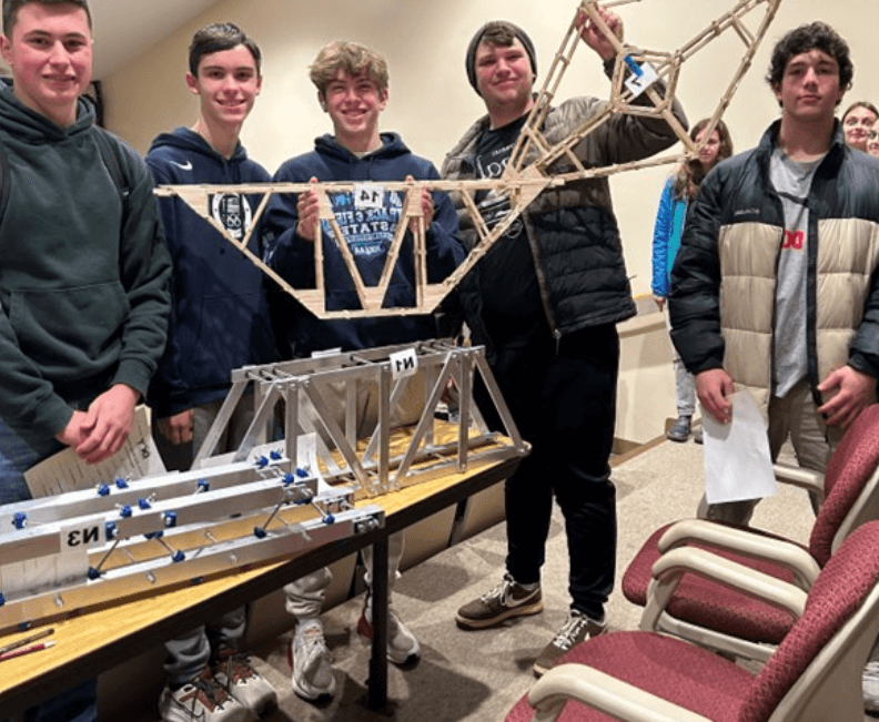 Students Build Confidence and Skills in Popsicle Bridge Competition